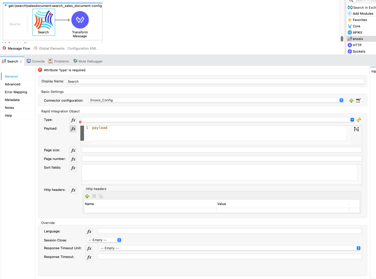 Enosix Config