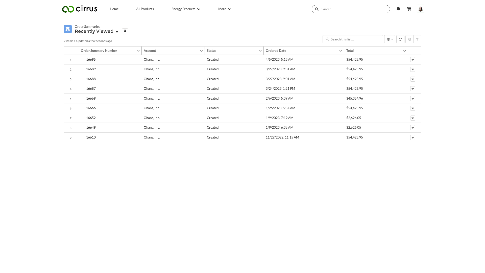 OrderHistoryScreen