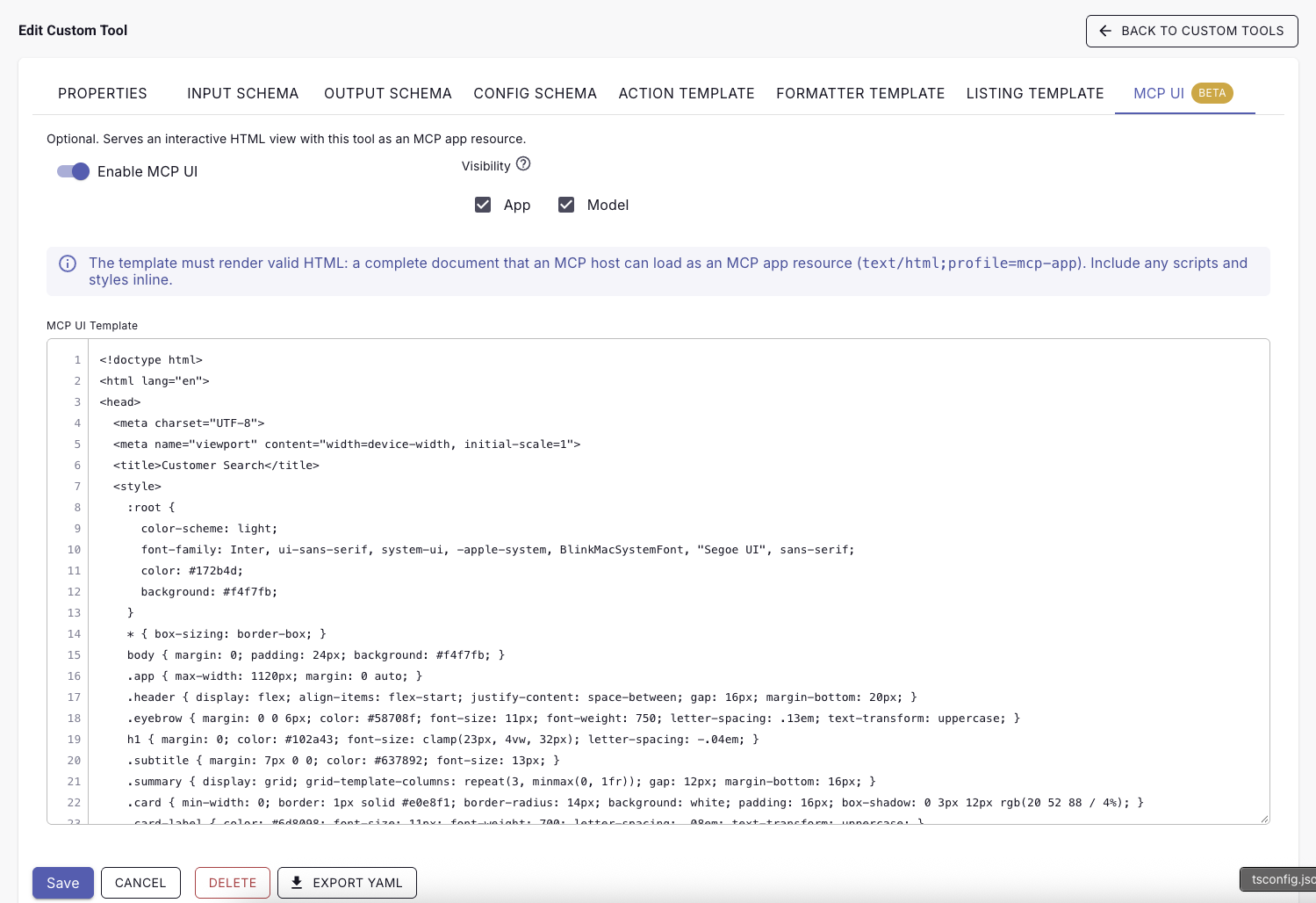 enosix Portal MCP UI