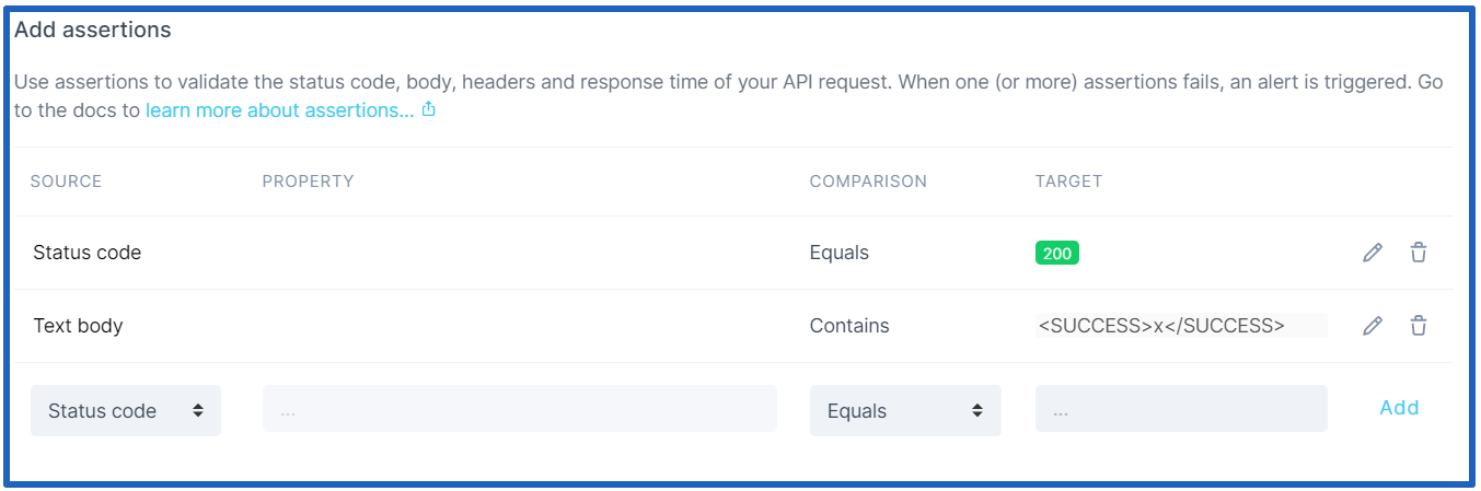 Create an API Check screen