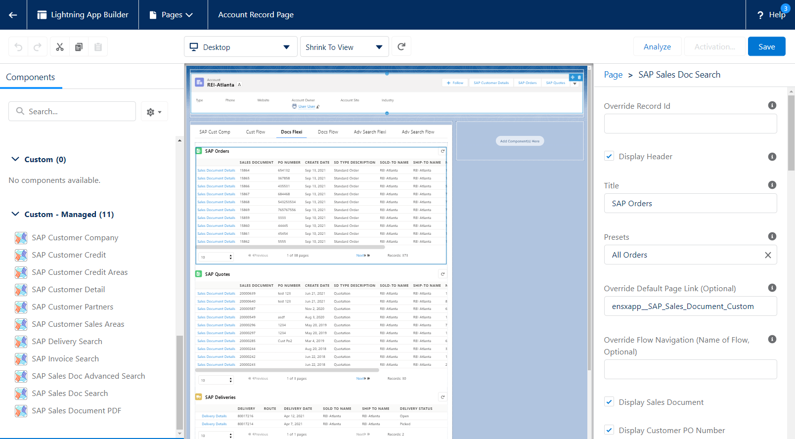 Orders and Quotes | Surface | enosix Product Documentation