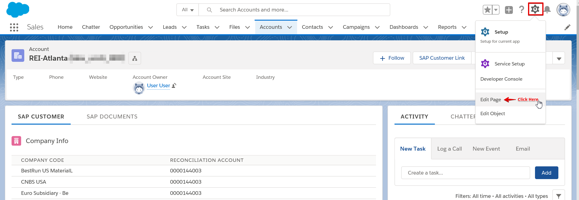 Configuring an SAP Component in a FlexiPage | Surface | enosix Product ...