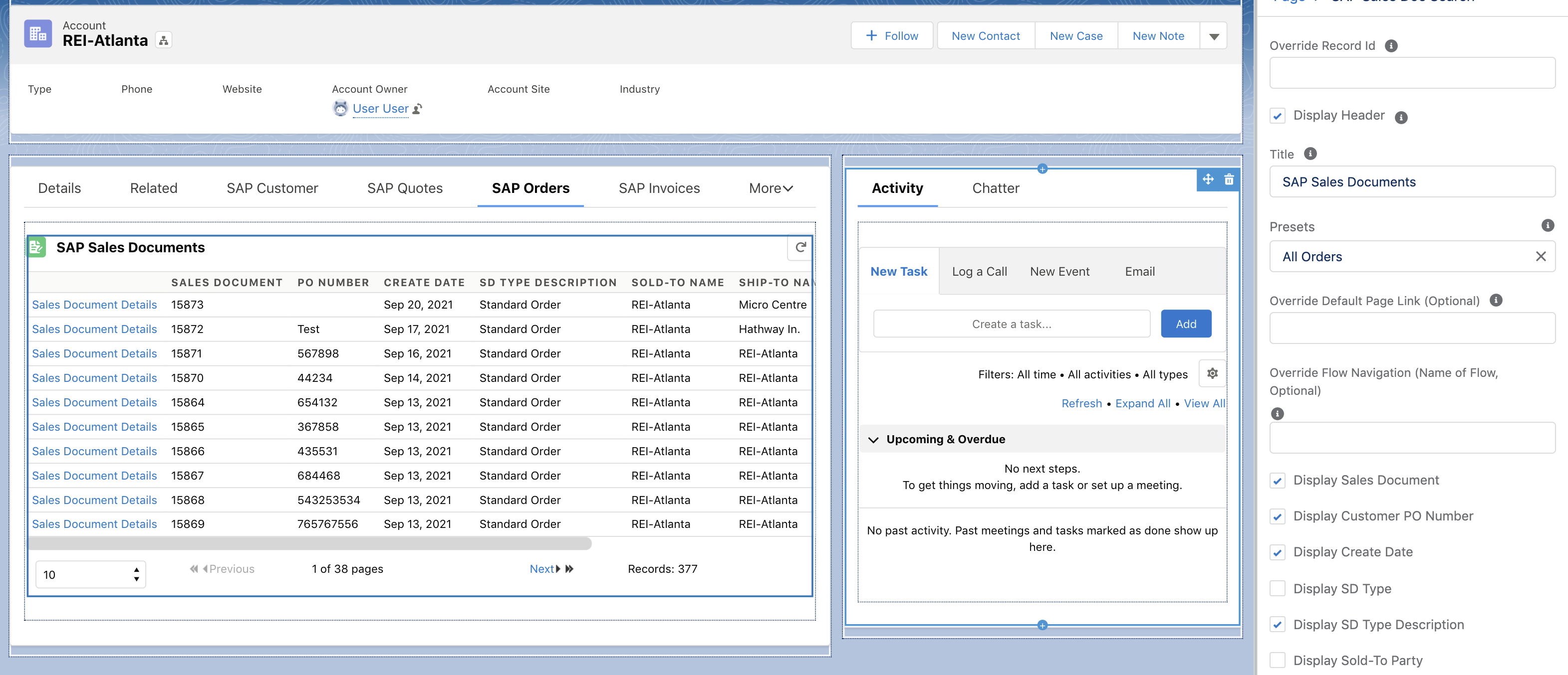 Component Walk-Through | Surface | enosix Product Documentation