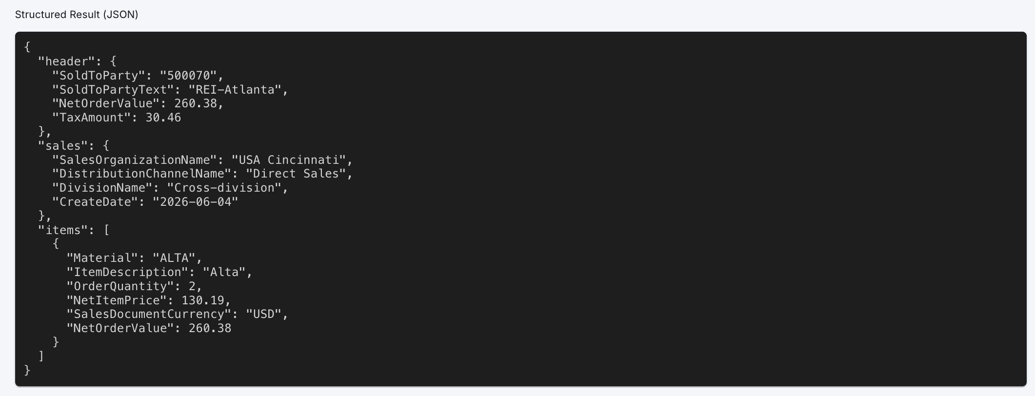 mcp test tool response