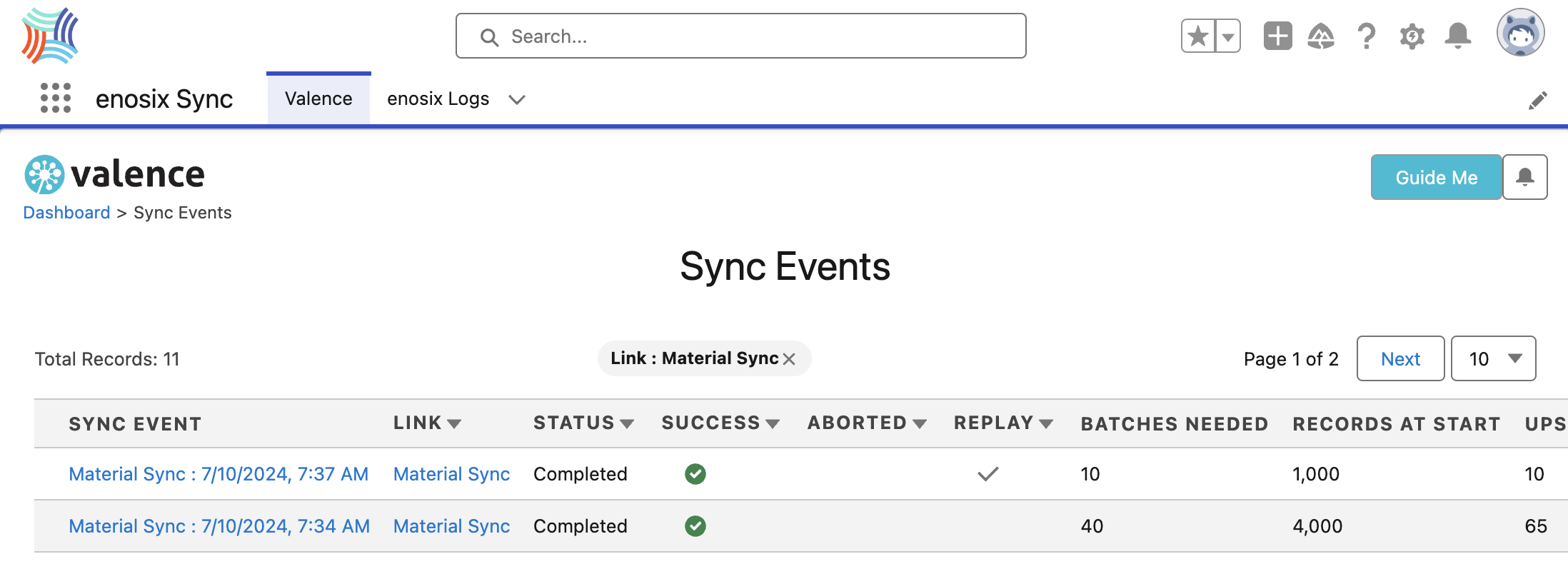 Retry Failed Sync Details