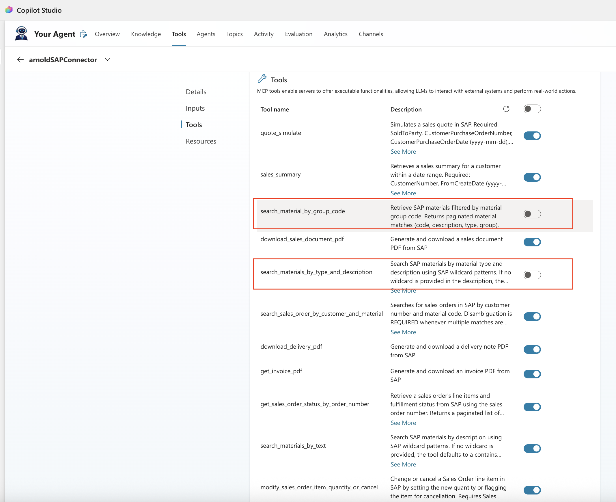 copilot tool configuration